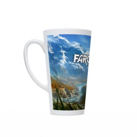 Кружка Латте с принтом Far Cry 4 в городе Новоалтайск, Белая керамика | Объем 480 мл; Высота 150 мм; Диаметр 90 мм | action | far cry 4 | армия | гималаи | гирокоптер | мин | мир | открытый | франшиза | ховеркрафт | шутер