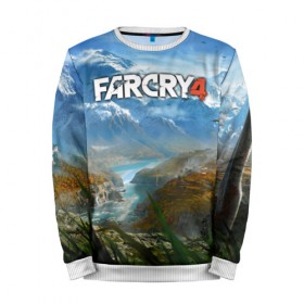 Мужской свитшот 3D с принтом Far Cry 4 в городе Новоалтайск, 100% полиэстер с мягким внутренним слоем | круглый вырез горловины, мягкая резинка на манжетах и поясе, свободная посадка по фигуре | action | far cry 4 | армия | гималаи | гирокоптер | мин | мир | открытый | франшиза | ховеркрафт | шутер