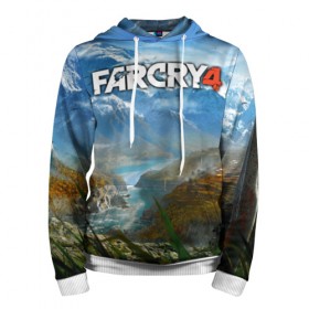 Мужская толстовка 3D с принтом Far Cry 4 в городе Новоалтайск, 100% полиэстер | двухслойный капюшон со шнурком для регулировки, мягкие манжеты на рукавах и по низу толстовки, спереди карман-кенгуру с мягким внутренним слоем. | action | far cry 4 | армия | гималаи | гирокоптер | мин | мир | открытый | франшиза | ховеркрафт | шутер