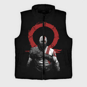 Мужской жилет утепленный 3D с принтом God of War 4 в городе Новоалтайск,  |  | atreus | god of war | god of war 4 | gow | kratos | ps4 | атрей | бог войны | гов | зы4 | кратос | левиафан | мальчик | мимир | мировой змей | пиратs | руны | эксклюзив