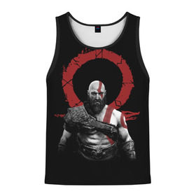 Мужская майка 3D с принтом God of War 4 в городе Новоалтайск, 100% полиэстер | круглая горловина, приталенный силуэт, длина до линии бедра. Пройма и горловина окантованы тонкой бейкой | atreus | god of war | god of war 4 | gow | kratos | ps4 | атрей | бог войны | гов | зы4 | кратос | левиафан | мальчик | мимир | мировой змей | пиратs | руны | эксклюзив