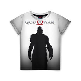 Детская футболка 3D с принтом God of War 4 Кратос в городе Новоалтайск, 100% гипоаллергенный полиэфир | прямой крой, круглый вырез горловины, длина до линии бедер, чуть спущенное плечо, ткань немного тянется | atreus | god of war | god of war 4 | gow | kratos | ps4 | атрей | бог войны | гов | зы4 | кратос | левиафан | мальчик | мимир | мировой змей | пиратs | руны | эксклюзив