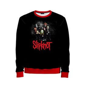 Детский свитшот 3D с принтом Slipknot в городе Новоалтайск, 100% полиэстер | свободная посадка, прямой крой, мягкая тканевая резинка на рукавах и понизу свитшота | Тематика изображения на принте: slipknot | грув | джей вайнберг | кори тейлор | крис фен | крэйг джонс | метал | мик томсон | музыка | ню | петля | рок | сид уилсон | скользящий узел | слайпкнот | слипкнот | слипнот | удавка