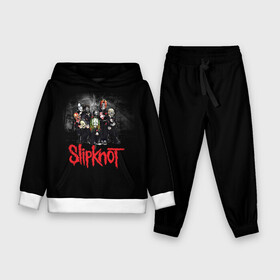 Детский костюм 3D (с толстовкой) с принтом Slipknot в городе Новоалтайск,  |  | Тематика изображения на принте: slipknot | грув | джей вайнберг | кори тейлор | крис фен | крэйг джонс | метал | мик томсон | музыка | ню | петля | рок | сид уилсон | скользящий узел | слайпкнот | слипкнот | слипнот | удавка