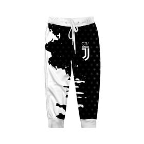 Детские брюки 3D с принтом RONALDO JUVE SPORT в городе Новоалтайск, 100% полиэстер | манжеты по низу, эластичный пояс регулируется шнурком, по бокам два кармана без застежек, внутренняя часть кармана из мелкой сетки | cr7 | fc juventus | football | juve | juventus | ronaldo | sport | роналдо | спорт | футбол | ювентус