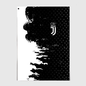 Постер с принтом RONALDO JUVE SPORT в городе Новоалтайск, 100% бумага
 | бумага, плотность 150 мг. Матовая, но за счет высокого коэффициента гладкости имеет небольшой блеск и дает на свету блики, но в отличии от глянцевой бумаги не покрыта лаком | cr7 | fc | клуб | криштиану роналду | роналдо | фк | форма | ювентус