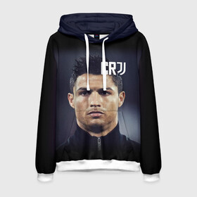 Мужская толстовка 3D с принтом RONALDO JUVE SPORT в городе Новоалтайск, 100% полиэстер | двухслойный капюшон со шнурком для регулировки, мягкие манжеты на рукавах и по низу толстовки, спереди карман-кенгуру с мягким внутренним слоем. | cr7 | fc | клуб | криштиану роналду | роналдо | фк | форма | ювентус