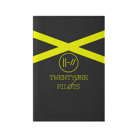 Обложка для паспорта матовая кожа с принтом Twenty One Pilots в городе Новоалтайск, натуральная матовая кожа | размер 19,3 х 13,7 см; прозрачные пластиковые крепления |  twenty one pilots