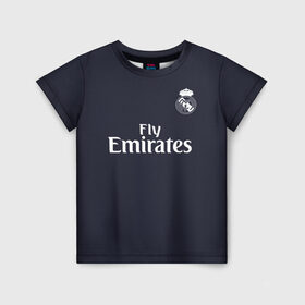 Детская футболка 3D с принтом Modric away 18-19 в городе Новоалтайск, 100% гипоаллергенный полиэфир | прямой крой, круглый вырез горловины, длина до линии бедер, чуть спущенное плечо, ткань немного тянется | champions | league | luka | madrid | modric | real | spain | испания | лига | лука | мадрид | модрич | реал | чемпионов