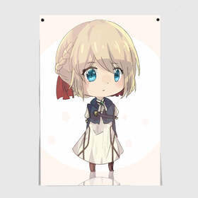 Постер с принтом Violet Evergarden_20 в городе Новоалтайск, 100% бумага
 | бумага, плотность 150 мг. Матовая, но за счет высокого коэффициента гладкости имеет небольшой блеск и дает на свету блики, но в отличии от глянцевой бумаги не покрыта лаком | violet evergarden | вайолет эвергарден