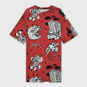 Платье-футболка 3D Summer set: в городе Новоалтайск,  |  | old school | taknado | urban | граффити | илюстратор | сибирь | стрит арт | тату