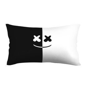 Подушка 3D антистресс с принтом MARSHMELLO BLACK & WHITE в городе Новоалтайск, наволочка — 100% полиэстер, наполнитель — вспененный полистирол | состоит из подушки и наволочки на молнии | dj | marshmello | клубная музыка | маршмелло | музыка | музыкант