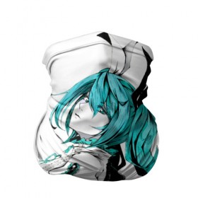 Бандана-труба 3D с принтом Hatsune Miku в городе Новоалтайск, 100% полиэстер, ткань с особыми свойствами — Activecool | плотность 150‒180 г/м2; хорошо тянется, но сохраняет форму | Тематика изображения на принте: hatsune miku | аниме | вокалоид | девушки | манга | мульт | оружие | певица | сёдзё | сериал | хатсуне мику | япония