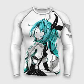 Мужской рашгард 3D с принтом Акварель Mika Hatsune в городе Новоалтайск,  |  | hatsune miku | аниме | вокалоид | девушки | манга | мульт | оружие | певица | сёдзё | сериал | хатсуне мику | япония