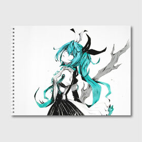 Альбом для рисования с принтом Hatsune Miku в городе Новоалтайск, 100% бумага
 | матовая бумага, плотность 200 мг. | Тематика изображения на принте: hatsune miku | аниме | вокалоид | девушки | манга | мульт | оружие | певица | сёдзё | сериал | хатсуне мику | япония