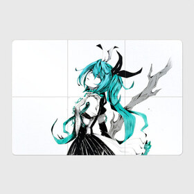 Магнитный плакат 3Х2 с принтом Hatsune Miku в городе Новоалтайск, Полимерный материал с магнитным слоем | 6 деталей размером 9*9 см | hatsune miku | аниме | вокалоид | девушки | манга | мульт | оружие | певица | сёдзё | сериал | хатсуне мику | япония