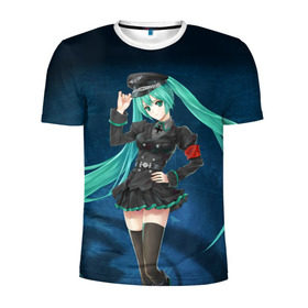 Мужская футболка 3D спортивная с принтом Hatsune Miku в городе Новоалтайск, 100% полиэстер с улучшенными характеристиками | приталенный силуэт, круглая горловина, широкие плечи, сужается к линии бедра | hatsune miku | аниме | вокалоид | девушки | манга | мульт | оружие | певица | сёдзё | сериал | хатсуне мику | япония