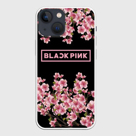 Чехол для iPhone 13 mini с принтом BlackPink sakura в городе Новоалтайск,  |  | black  pink | blackpink | jennie | jisoo | k pop | lalisa | sakura | группа | к поп | корейская группа | розовый | сакура | черный