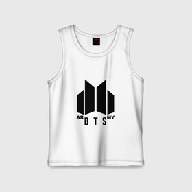 Детская майка хлопок с принтом BTS ARMY в городе Новоалтайск,  |  | bts | j hope | jimin | jin | jungkook | k pop | rap monster | rapmon | suga | v | бтс | группа | корея
