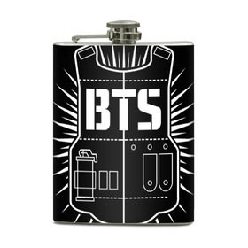 Фляга с принтом BTS ARMY в городе Новоалтайск, металлический корпус | емкость 0,22 л, размер 125 х 94 мм. Виниловая наклейка запечатывается полностью | Тематика изображения на принте: bts | j hope | jimin | jin | jungkook | k pop | rap monster | rapmon | suga | v | бтс | группа | корея