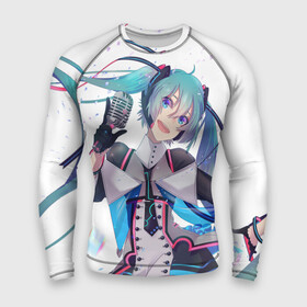 Мужской рашгард 3D с принтом Hatsune Miku в городе Новоалтайск,  |  | hatsune miku | аниме | вокалоид | девушки | манга | мульт | оружие | певица | сёдзё | сериал | хатсуне мику | япония