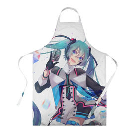 Фартук 3D с принтом Hatsune Miku в городе Новоалтайск, 100% полиэстер | общий размер — 65 х 85 см, ширина нагрудника — 26 см, горловина — 53 см, длина завязок — 54 см, общий обхват в поясе — 173 см. Принт на завязках и на горловине наносится с двух сторон, на основной части фартука — только с внешней стороны | hatsune miku | аниме | вокалоид | девушки | манга | мульт | оружие | певица | сёдзё | сериал | хатсуне мику | япония