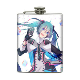 Фляга с принтом Hatsune Miku в городе Новоалтайск, металлический корпус | емкость 0,22 л, размер 125 х 94 мм. Виниловая наклейка запечатывается полностью | Тематика изображения на принте: hatsune miku | аниме | вокалоид | девушки | манга | мульт | оружие | певица | сёдзё | сериал | хатсуне мику | япония