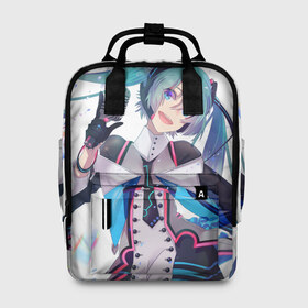 Женский рюкзак 3D с принтом Hatsune Miku в городе Новоалтайск, 100% полиэстер | лямки с регулируемой длиной, сверху ручки, чтобы рюкзак нести как сумку. Основное отделение закрывается на молнию, как и внешний карман. Внутри два дополнительных кармана, один из которых закрывается на молнию. По бокам два дополнительных кармашка, куда поместится маленькая бутылочка
 | Тематика изображения на принте: hatsune miku | аниме | вокалоид | девушки | манга | мульт | оружие | певица | сёдзё | сериал | хатсуне мику | япония