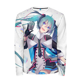Мужской лонгслив 3D с принтом Hatsune Miku в городе Новоалтайск, 100% полиэстер | длинные рукава, круглый вырез горловины, полуприлегающий силуэт | hatsune miku | аниме | вокалоид | девушки | манга | мульт | оружие | певица | сёдзё | сериал | хатсуне мику | япония