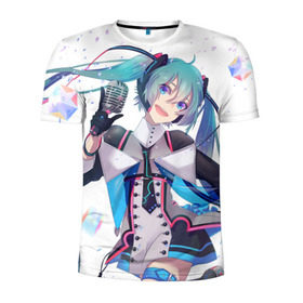 Мужская футболка 3D спортивная с принтом Hatsune Miku в городе Новоалтайск, 100% полиэстер с улучшенными характеристиками | приталенный силуэт, круглая горловина, широкие плечи, сужается к линии бедра | hatsune miku | аниме | вокалоид | девушки | манга | мульт | оружие | певица | сёдзё | сериал | хатсуне мику | япония