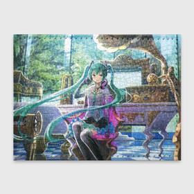 Обложка для студенческого билета с принтом Hatsune Miku в городе Новоалтайск, натуральная кожа | Размер: 11*8 см; Печать на всей внешней стороне | Тематика изображения на принте: hatsune miku | аниме | вокалоид | девушки | манга | мульт | оружие | певица | сёдзё | сериал | хатсуне мику | япония
