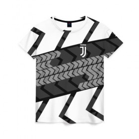 Женская футболка 3D с принтом JUVE RUNNER SPORT в городе Новоалтайск, 100% полиэфир ( синтетическое хлопкоподобное полотно) | прямой крой, круглый вырез горловины, длина до линии бедер | fc | football | football club | juventus | sport | спорт | спортивные | униформа | фирменные цвета | фк | футбол | футбольный клуб | ювентус