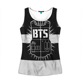 Женская майка 3D с принтом BTS ARMY 93 SUGA в городе Новоалтайск, 100% полиэстер | круглая горловина, прямой силуэт, длина до линии бедра | bts | bts army | j hope | jimin | jin | jungkook | k pop | rap monster | rapmon | suga | v | бтс | группа | корея