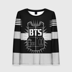 Женский лонгслив 3D с принтом BTS ARMY 97 JUNG KOOK в городе Новоалтайск, 100% полиэстер | длинные рукава, круглый вырез горловины, полуприлегающий силуэт | bts | bts army | j hope | jimin | jin | jungkook | k pop | rap monster | rapmon | suga | v | бтс | группа | корея