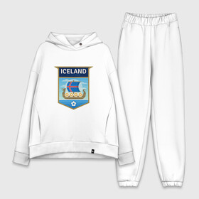 Женский костюм хлопок Oversize с принтом Футбол   Исландия в городе Новоалтайск,  |  | football | iceland | sport | викинг | гол | игрок | исландия | мяч | сборная | спорт | топор | тренер | футбол | чемпион | чемпионат