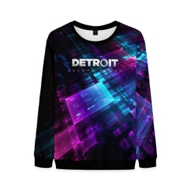 Мужской свитшот 3D с принтом Detroit: Become Human в городе Новоалтайск, 100% полиэстер с мягким внутренним слоем | круглый вырез горловины, мягкая резинка на манжетах и поясе, свободная посадка по фигуре | connor | cyberlife | detroit become human | deviant | kara | markus | ps4 | rk800 |  detroit: become human | детроит | детроит: стать человеком | игры | кара | коннор | конор | кэра | маркус | пиратs | эксклюзив