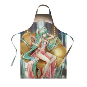 Фартук 3D с принтом Hatsune Miku в городе Новоалтайск, 100% полиэстер | общий размер — 65 х 85 см, ширина нагрудника — 26 см, горловина — 53 см, длина завязок — 54 см, общий обхват в поясе — 173 см. Принт на завязках и на горловине наносится с двух сторон, на основной части фартука — только с внешней стороны | hatsune miku | аниме | вокалоид | девушки | манга | мульт | оружие | певиц | сёдзё | сериал | хатсуне мику | япония