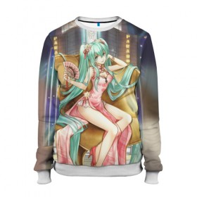 Женский свитшот 3D с принтом Hatsune Miku в городе Новоалтайск, 100% полиэстер с мягким внутренним слоем | круглый вырез горловины, мягкая резинка на манжетах и поясе, свободная посадка по фигуре | hatsune miku | аниме | вокалоид | девушки | манга | мульт | оружие | певиц | сёдзё | сериал | хатсуне мику | япония