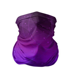 Бандана-труба 3D с принтом ABSTRACT PURPLE в городе Новоалтайск, 100% полиэстер, ткань с особыми свойствами — Activecool | плотность 150‒180 г/м2; хорошо тянется, но сохраняет форму | Тематика изображения на принте: abstract | geometry | абстракция | геометрия | градиент | линии