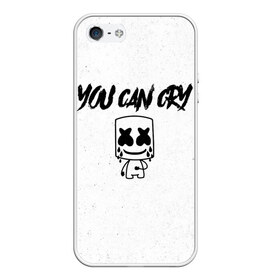 Чехол для iPhone 5/5S матовый с принтом Marshmello You can cry в городе Новоалтайск, Силикон | Область печати: задняя сторона чехла, без боковых панелей | christopher | comstock | cry | dj | dotcom | friends | marshmallow | marshmello | usa | диджей | друзья | комсток | крис | маршмэллоу | плакать | продюсер | сша