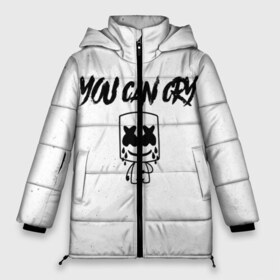 Женская зимняя куртка 3D с принтом Marshmello You can cry в городе Новоалтайск, верх — 100% полиэстер; подкладка — 100% полиэстер; утеплитель — 100% полиэстер | длина ниже бедра, силуэт Оверсайз. Есть воротник-стойка, отстегивающийся капюшон и ветрозащитная планка. 

Боковые карманы с листочкой на кнопках и внутренний карман на молнии | christopher | comstock | cry | dj | dotcom | friends | marshmallow | marshmello | usa | диджей | друзья | комсток | крис | маршмэллоу | плакать | продюсер | сша
