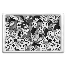 Магнит 45*70 с принтом Marshmello в городе Новоалтайск, Пластик | Размер: 78*52 мм; Размер печати: 70*45 | 
