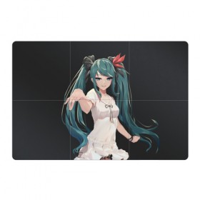 Магнитный плакат 3Х2 с принтом Hatsune Miku в городе Новоалтайск, Полимерный материал с магнитным слоем | 6 деталей размером 9*9 см | hatsune miku | аниме | вокалоид | девушки | манга | мульт | оружие | певица | сёдзё | сериал | хатсуне мику | япония