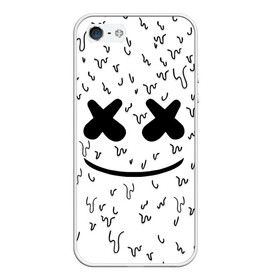 Чехол для iPhone 5/5S матовый с принтом MARSHMELLO в городе Новоалтайск, Силикон | Область печати: задняя сторона чехла, без боковых панелей | dj | marshmello | usa | америка | клубная музыка | маршмелло | музыка | музыкант