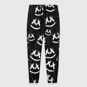 Мужские брюки 3D с принтом MARSHMELLO PATTERN в городе Новоалтайск, 100% полиэстер | манжеты по низу, эластичный пояс регулируется шнурком, по бокам два кармана без застежек, внутренняя часть кармана из мелкой сетки | dj | marshmello | usa | америка | клубная музыка | маршмелло | музыка | музыкант