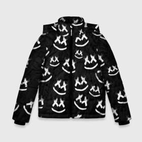 Зимняя куртка для мальчиков 3D с принтом MARSHMELLO PATTERN в городе Новоалтайск, ткань верха — 100% полиэстер; подклад — 100% полиэстер, утеплитель — 100% полиэстер | длина ниже бедра, удлиненная спинка, воротник стойка и отстегивающийся капюшон. Есть боковые карманы с листочкой на кнопках, утяжки по низу изделия и внутренний карман на молнии. 

Предусмотрены светоотражающий принт на спинке, радужный светоотражающий элемент на пуллере молнии и на резинке для утяжки | dj | marshmello | usa | америка | клубная музыка | маршмелло | музыка | музыкант
