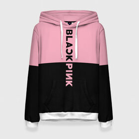 Женская толстовка 3D с принтом BlackPink в городе Новоалтайск, 100% полиэстер  | двухслойный капюшон со шнурком для регулировки, мягкие манжеты на рукавах и по низу толстовки, спереди карман-кенгуру с мягким внутренним слоем. | black  pink | blackpink | jennie | jisoo | k pop | lalisa | группа | к поп | корейская группа | розовый | черный