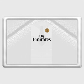 Магнит 45*70 с принтом Mbappe away 18-19 в городе Новоалтайск, Пластик | Размер: 78*52 мм; Размер печати: 70*45 | Тематика изображения на принте: champions | france | gold | kylian | league | mbappe | psg | star | килиан | лига | мбаппе | псж | франция | чемпионов