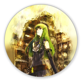 Коврик для мышки круглый с принтом Code Geass в городе Новоалтайск, резина и полиэстер | круглая форма, изображение наносится на всю лицевую часть | Тематика изображения на принте: академия эшфорд | код гиас | лелуш ламперуж | магия | мистика | орден | рыцарь | сериал | сила | фентези