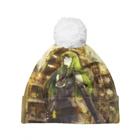 Шапка 3D c помпоном с принтом Code Geass в городе Новоалтайск, 100% полиэстер | универсальный размер, печать по всей поверхности изделия | академия эшфорд | код гиас | лелуш ламперуж | магия | мистика | орден | рыцарь | сериал | сила | фентези